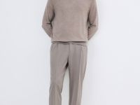 Брюки со стрелками, Бежевый