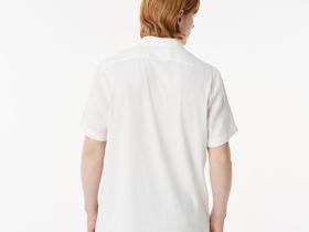 Мужская льнаная рубашка Lacoste