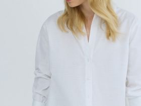Рубашка из хлопка, Белый
