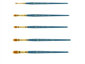 Кисть синтетика №16 овальная Гамма "Галерея" короткая ручка