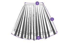 Юбка трикотажная для девочек