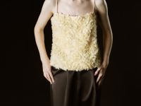 Атласные прямые брюки, Коричневый