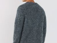 Кардиган с содержанием шерсти, Серый
