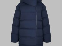 Стеганый пуховик с натуральным пухом