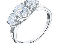 Классическое кольцо из белого золота э0912кц10220103_white