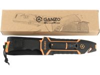 Нож Ganzo G8012V2-OR c паракордом, сталь 8CR13, рукоять пластик