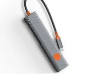 Адаптер WIWU Travel 5 в 1 Type-C на USB 3.0х2/Type-C/RJ45/HDMI (WI-HB8005) (Grey)