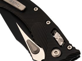 Складной нож Microtech Amphibian, сталь М390 с покрытием, рукоять алюминий, черный