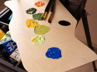 Палитра деревянная Малевичъ, профессиональная 27,5х46 см