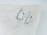 Серьги из белого золота с бриллиантами э4701сг05210701