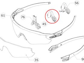 Носовые упоры для очков Oakley Radar (S)