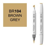 Маркер спиртовой BRUSH Touch Twin цв. BR104 серо-коричневый