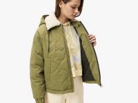 Женская куртка Lacoste с поло-воротником