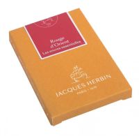 Картриджи для перьевой ручки Herbin Prestige, 7 шт, Rouge d'orien Красный