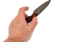 Нож Pocket Wolf Кело, сталь K340, рукоять G10, черно-красный