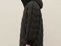 Пальто утепленное с воротником-стойкой