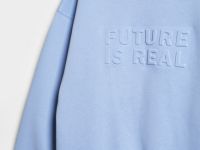 Свитшот с объёмным принтом для девочек, Голубой