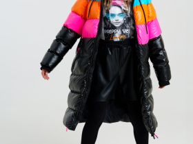 Пальто текстильное с полиуретановым покрытием для девочек