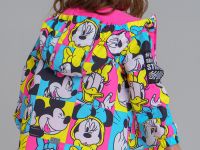 Ветровка  на флисе из мембранной ткани с принтом Disney для девочки