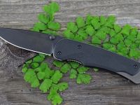 Нож складной Spartan Blades Akribis Meteorite Grey, сталь CPM-S35VN с DLC покрытием, рукоять титан/G-10 Scales