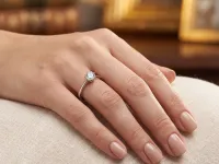 Классическое кольцо из серебра э0612кц02220204_white