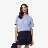 Женская футболка Lacoste свободного кроя из мягкого хлопка