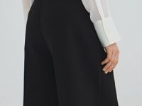 Классические шорты со складками, Черный