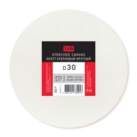 Холст на круглом подрамнике, акриловый грунт ТАИР 270 г, хлопок, D30