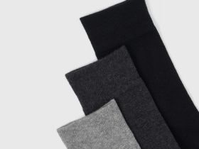 Длинные носки, 3 пары, Серый