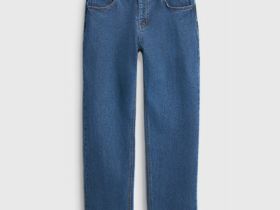 Прямые джинсы, Синий