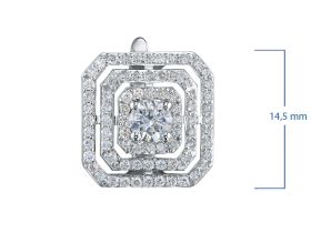 Серьги из белого золота э4712сг12160500