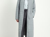 Пальто утепленное с поясом