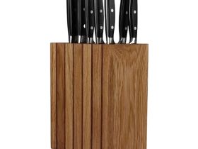 Подставка для ножей универсальная Woodinhome KS022UONL, дуб