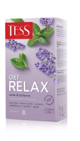 Чайный напиток Tess Get Relax с лавандой, мятой и вербеной, в пирамидках, 20 шт.