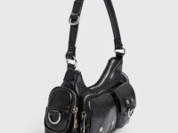 Сумка из искусственной кожи для девочек, Черный