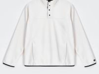 Толстовка с контрастной отделкой и воротником-стойкой