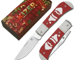 Складной нож Kizer Christmas Trestle, сталь 14C28N, рукоять алюминий/G10, ограниченное издание