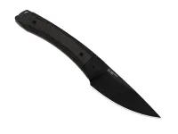 Туристический нож Kizer Momo Fix 3 PVD, сталь AEB-L, рукоять Black Micarta/Black G10