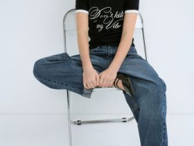 Джинсы Barrel для девочек, Синий