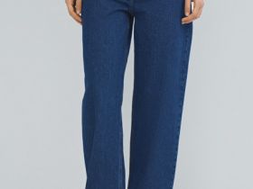 Джинсы Barrel с высокой посадкой, Синий