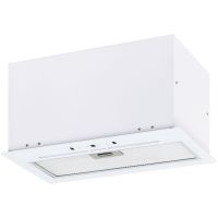 Полновстраиваемая вытяжка KRONA ALENA 500 GLASS WH SGC DN