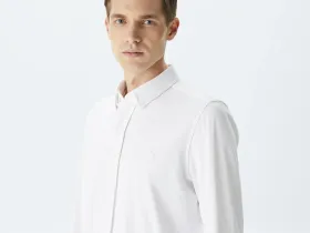 Мужская рубашка Lacoste приталенного кроя