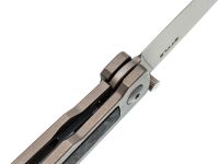 Складной нож Mr.Blade Style stonewashed сталь N690, рукоять Grey Titanium