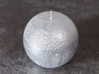 Свеча Пламя серебра/Fiamma Silver круглая II