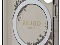 Чехол Guess Flowers Wreath MagSafe для Galaxy S24 черный