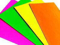 Набор цветной флуоресцентной бумаги Лилия Холдинг А4 4цв 8 л