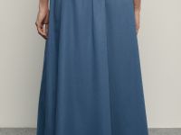 Юбка изо льна и хлопка