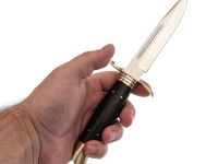 Финка НКВД, кованая 95х18, граб