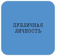 Наклейка VLP 3D «Публичная личность»