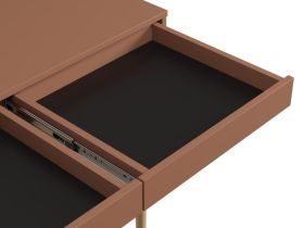 Письменный стол Эльси 100x55 Терракотовый/Натуральный